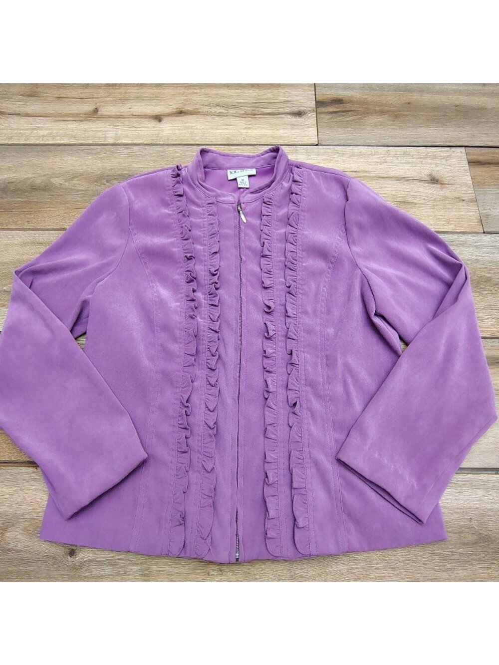 TOG Shop Lavender Purple Ruffle Prairie, Romantic Jacket BOHO Medium